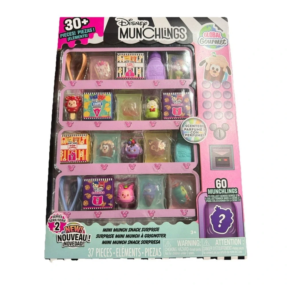 Disney Munchlings Global Gourmet Series 2 Mini Munch Snack‎ Surprise Set Nib